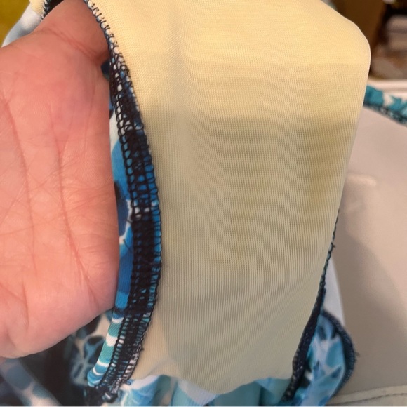 Magicsuit Woman’s one piece swimsuit-blue shades pattern-shirred front-size 8 - Picture 12 of 12